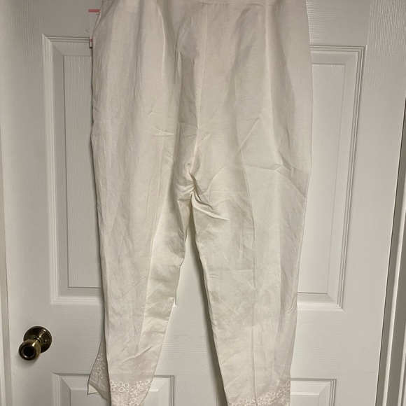 NWT Pappagallo Linen Lined Pants Size 10 - Picture 6 of 6
